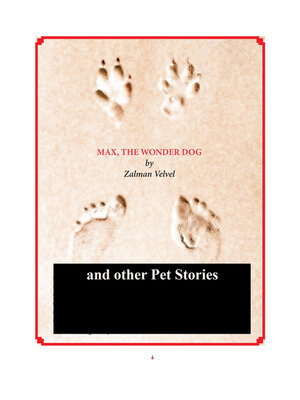 cover image of Max the Wonder Dog and Other Pet Stories